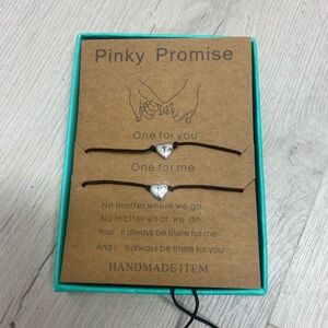 Silver Heart Friendship Bracelets